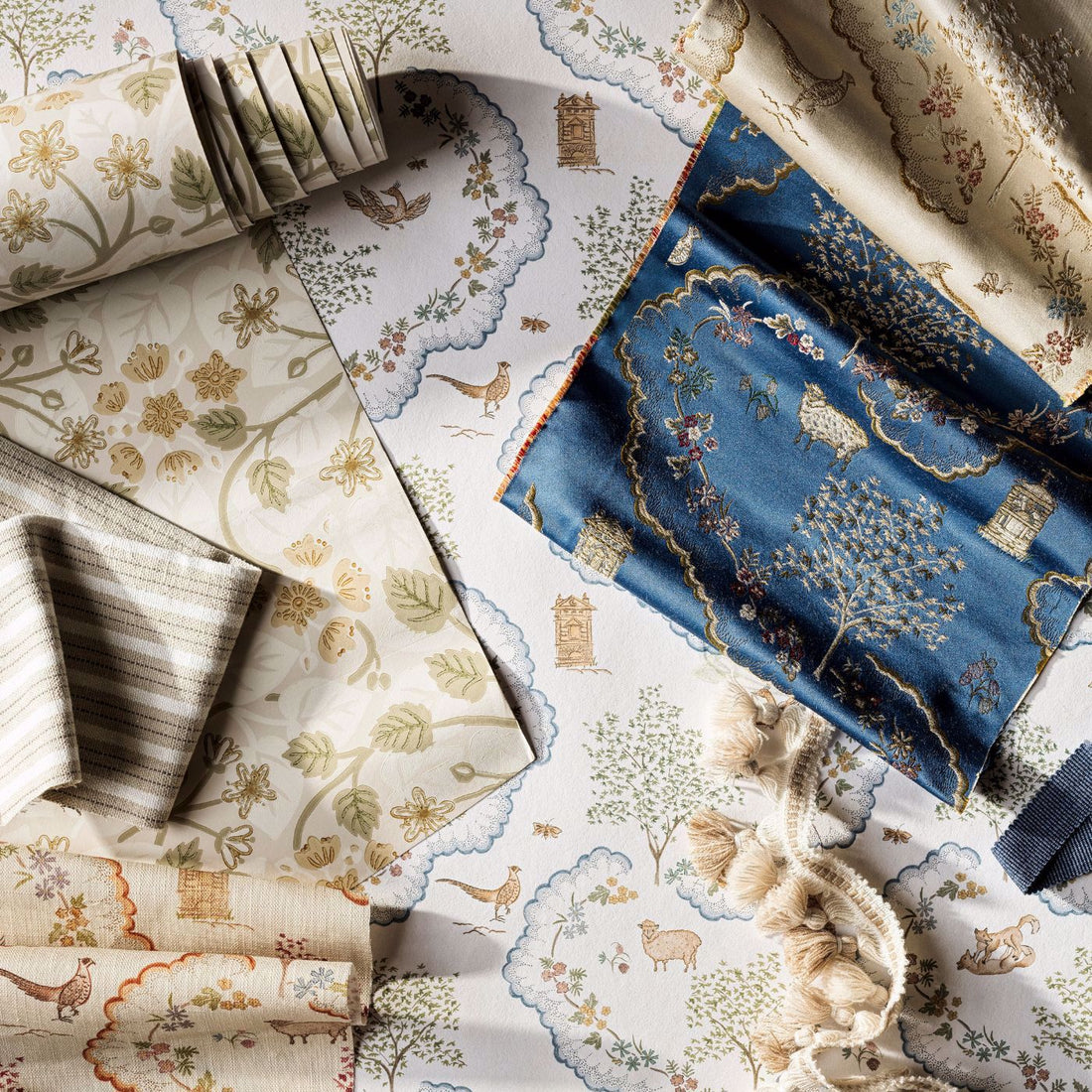 Sanderson Silver Lime Lichen 217515 moodboard