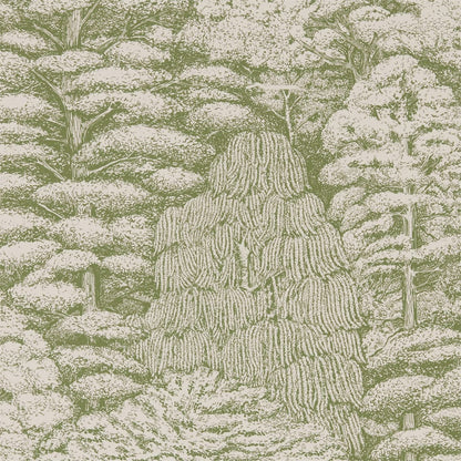 Sanderson Woodland Toile Cream Green 215720