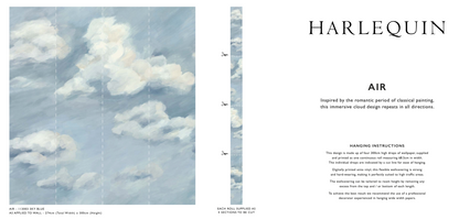 Harlequin behang Air Sky Blue 113003