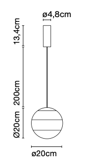 Marset Dipping Light hanglamp Ø20