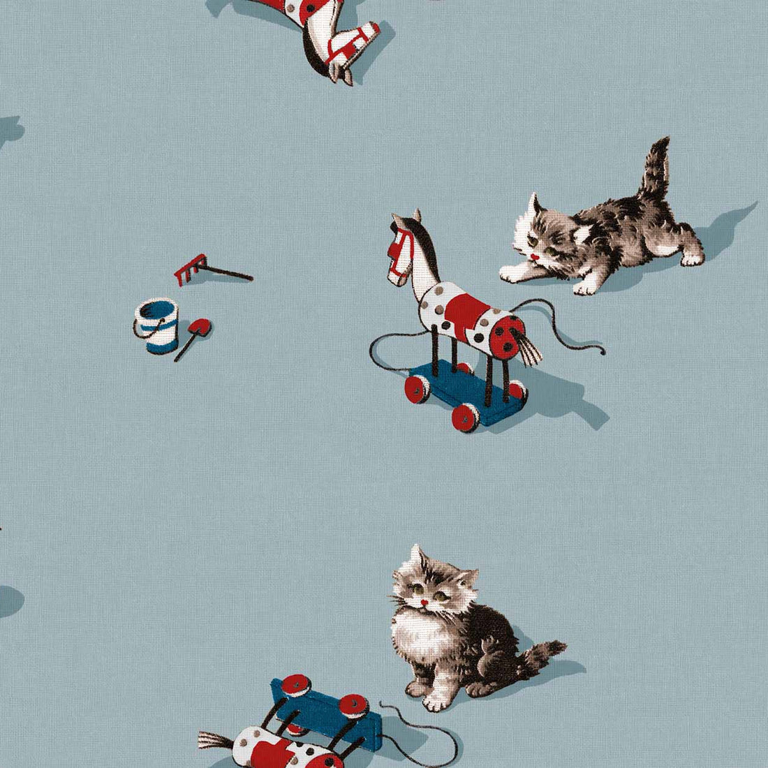 Coordonné behang Kittens Sky D00314
