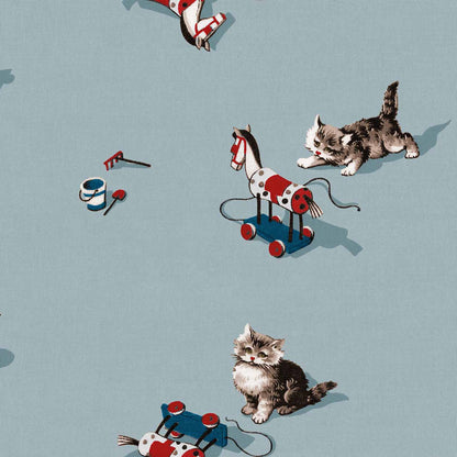Coordonné behang Kittens Sky D00314
