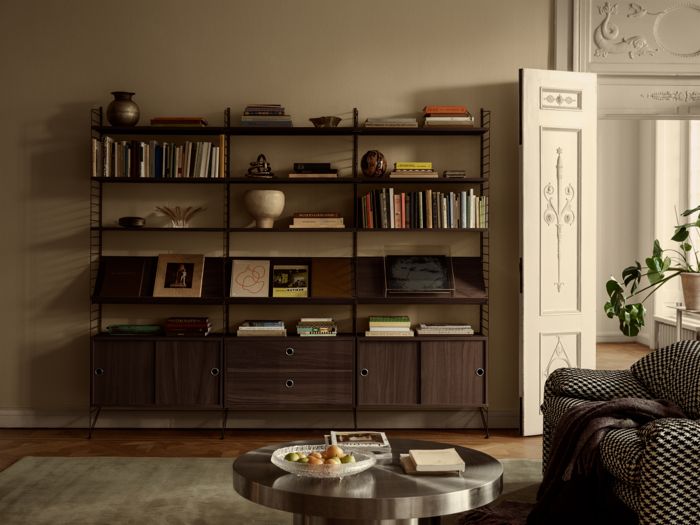 String Cabinet with sliding doors