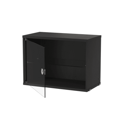 String Display Cabinet with Swing Glass Door