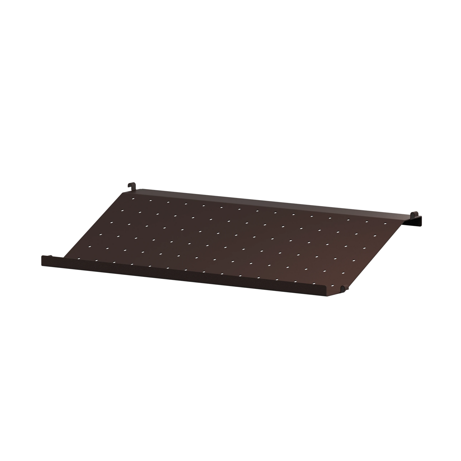 String metal shoe shelf 58 x 30 donkerbruin