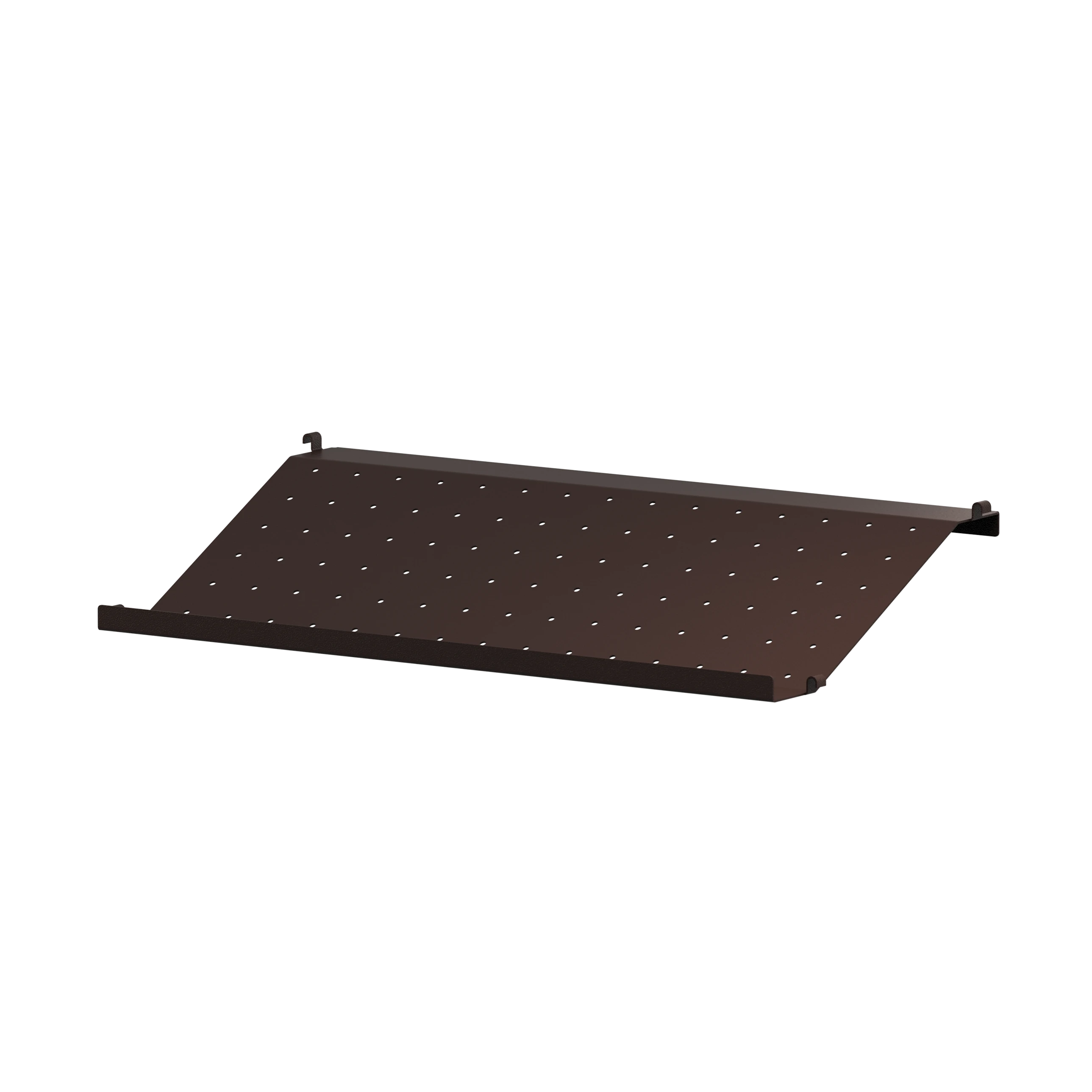 String metal shoe shelf 58 x 30 donkerbruin