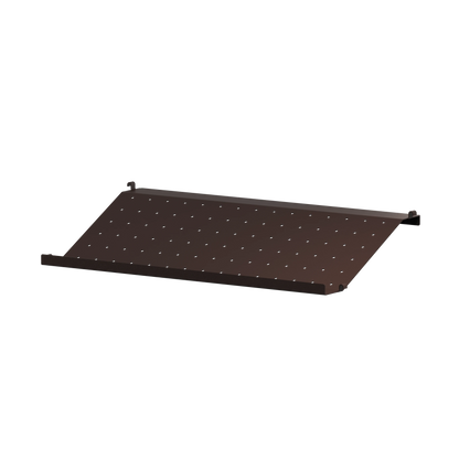 String metal shoe shelf 58 x 30 donkerbruin