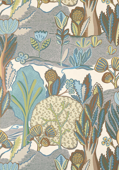 Thibaut Albero behang T45013 Sage en Beige 
