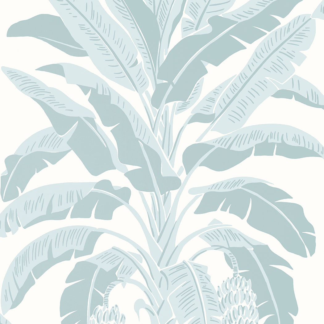 Thibaut behang Banana Tree Spa Blue T13916