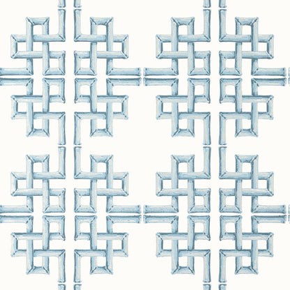 Thibaut behang Boca Bamboo Spa Blue T13902