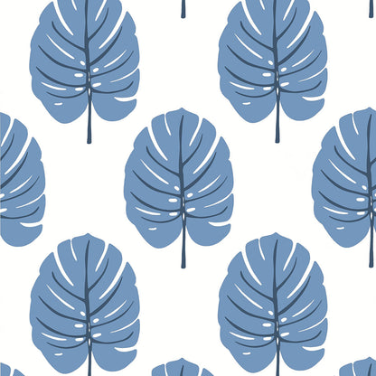 Thibaut behang Monstera Blue T13953