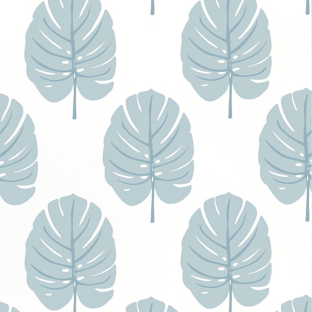 Thibaut behang Monstera Spa Blue T13954