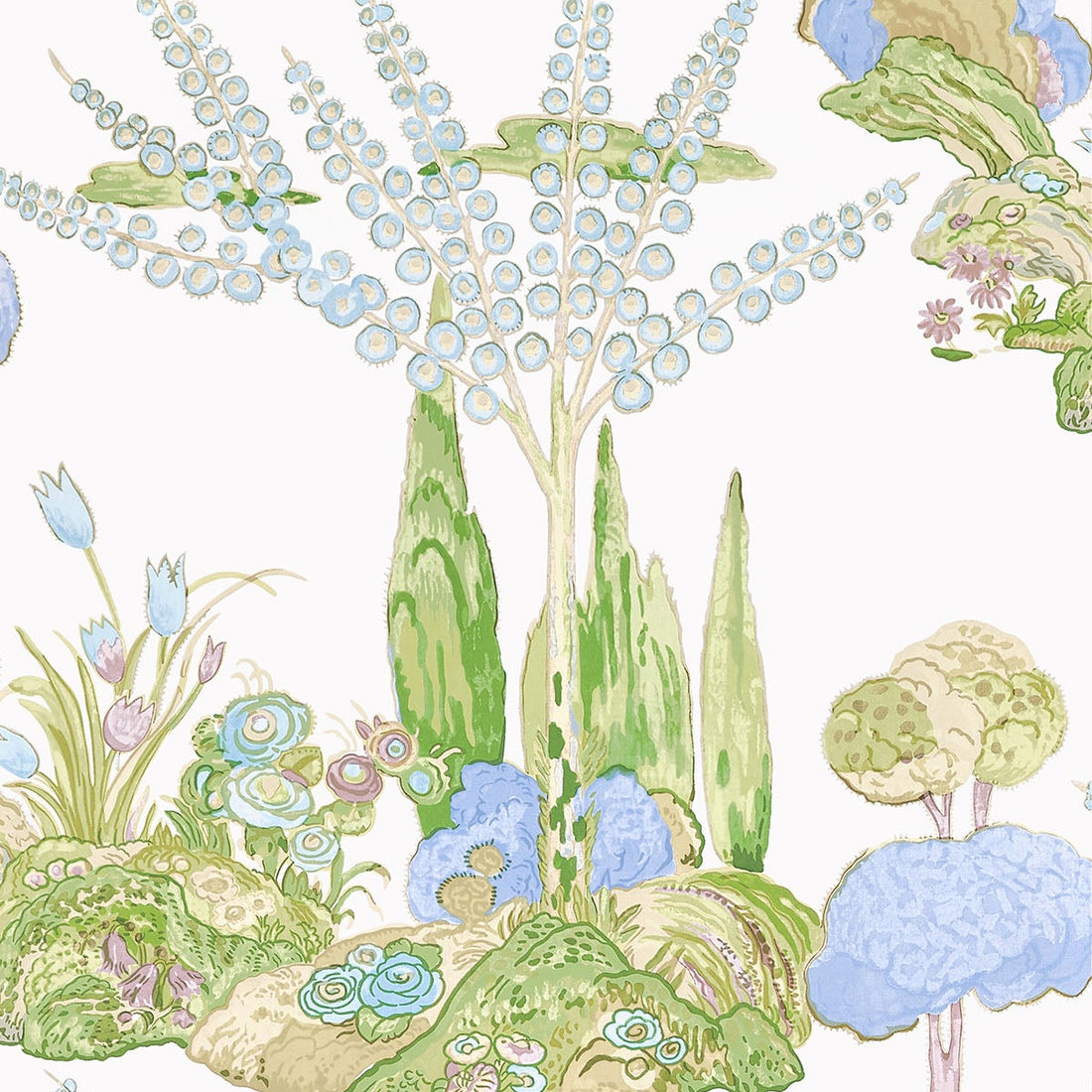 Thibaut behang Orleans T45027 Lavender uit de collectie Wanderlust 