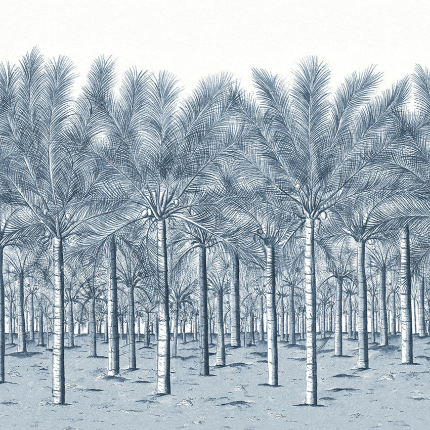 Thibaut behang Palm Grove Mural Navy TM13951