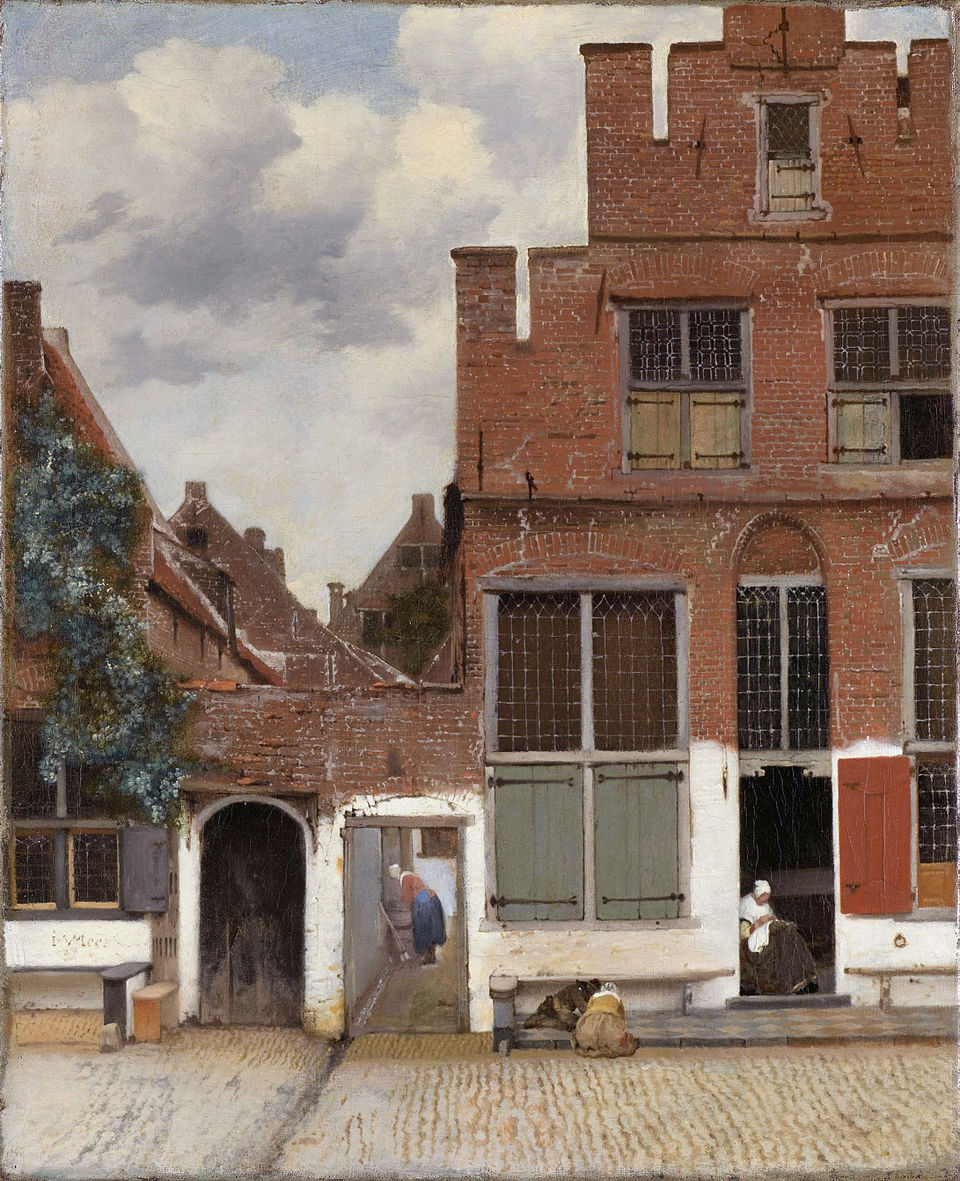 Thomas Eyck Rijksmuseum behang schilderij The Little Street van Johannes Vermeer 