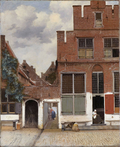 Thomas Eyck Rijksmuseum behang schilderij The Little Street van Johannes Vermeer 