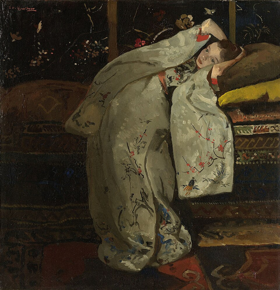 Thomas Eyck Rijksmuseum wallpaper Girl in a White Kimono 