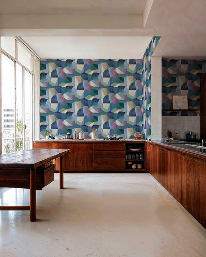 Tres Tintas behang Buildings Steel UT5403-5