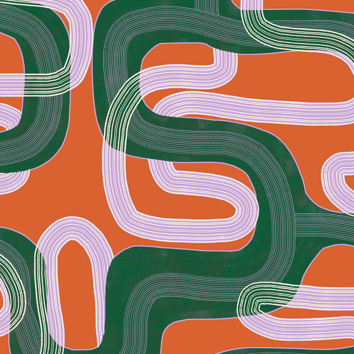 Tres Tintas behang Pipelines Brick UT5401-5