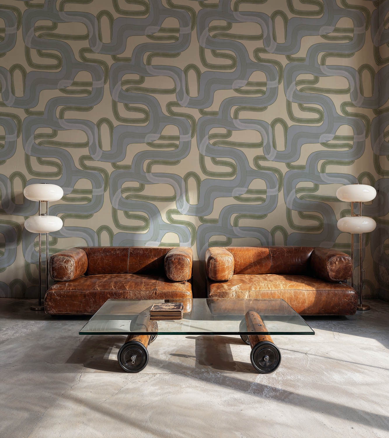 Tres Tintas behang Pipelines Concrete UT5401-3