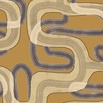 Tres Tintas behang Pipelines Copper UT5401-2