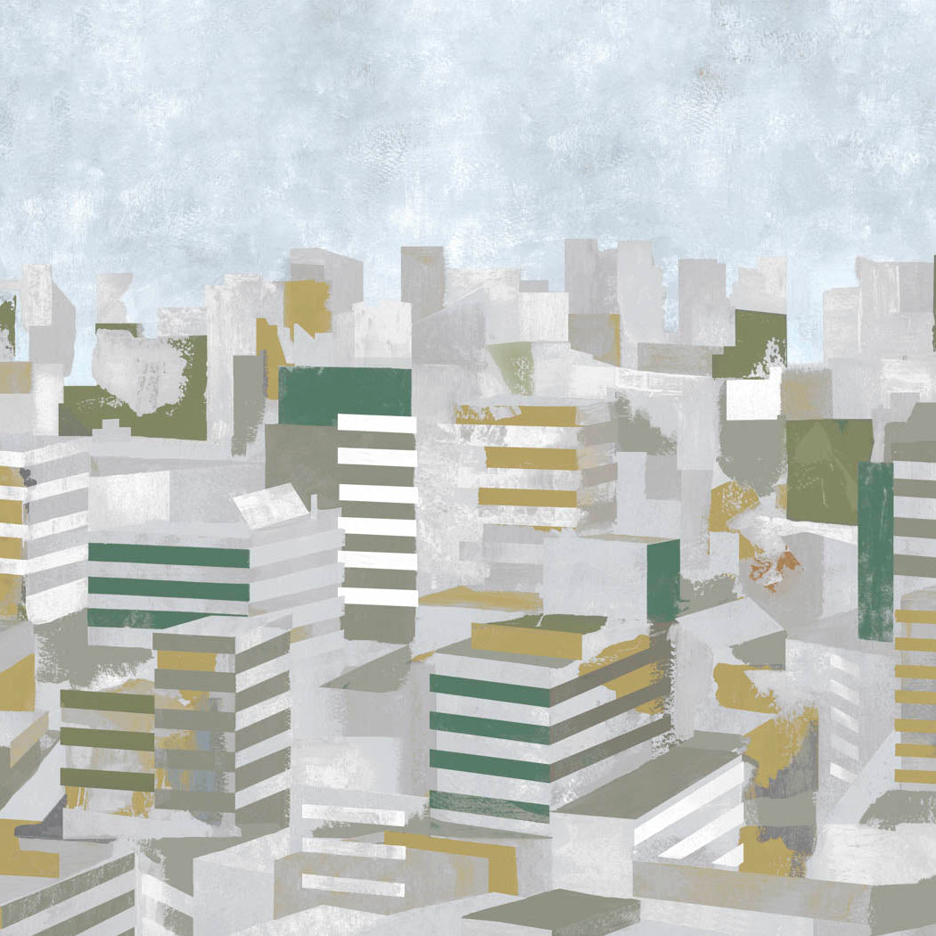 Tres Tintas behang Skyline Spring M5401-4