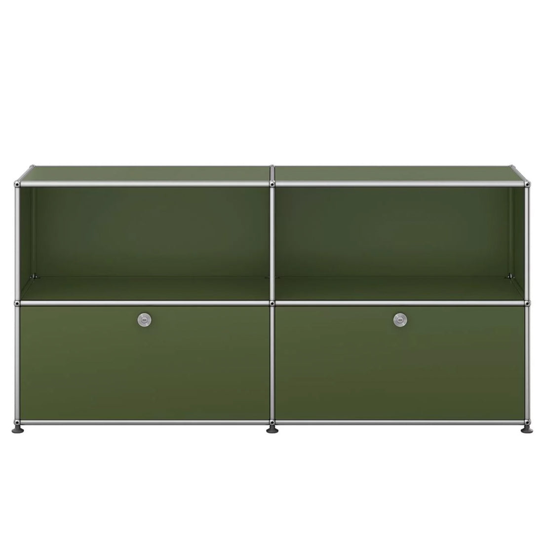 USM Haller QS_C2 sideboard met klepdeuren groen
