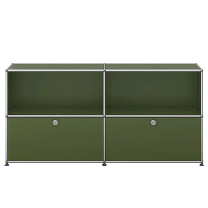 USM Haller QS_C2 sideboard met klepdeuren groen
