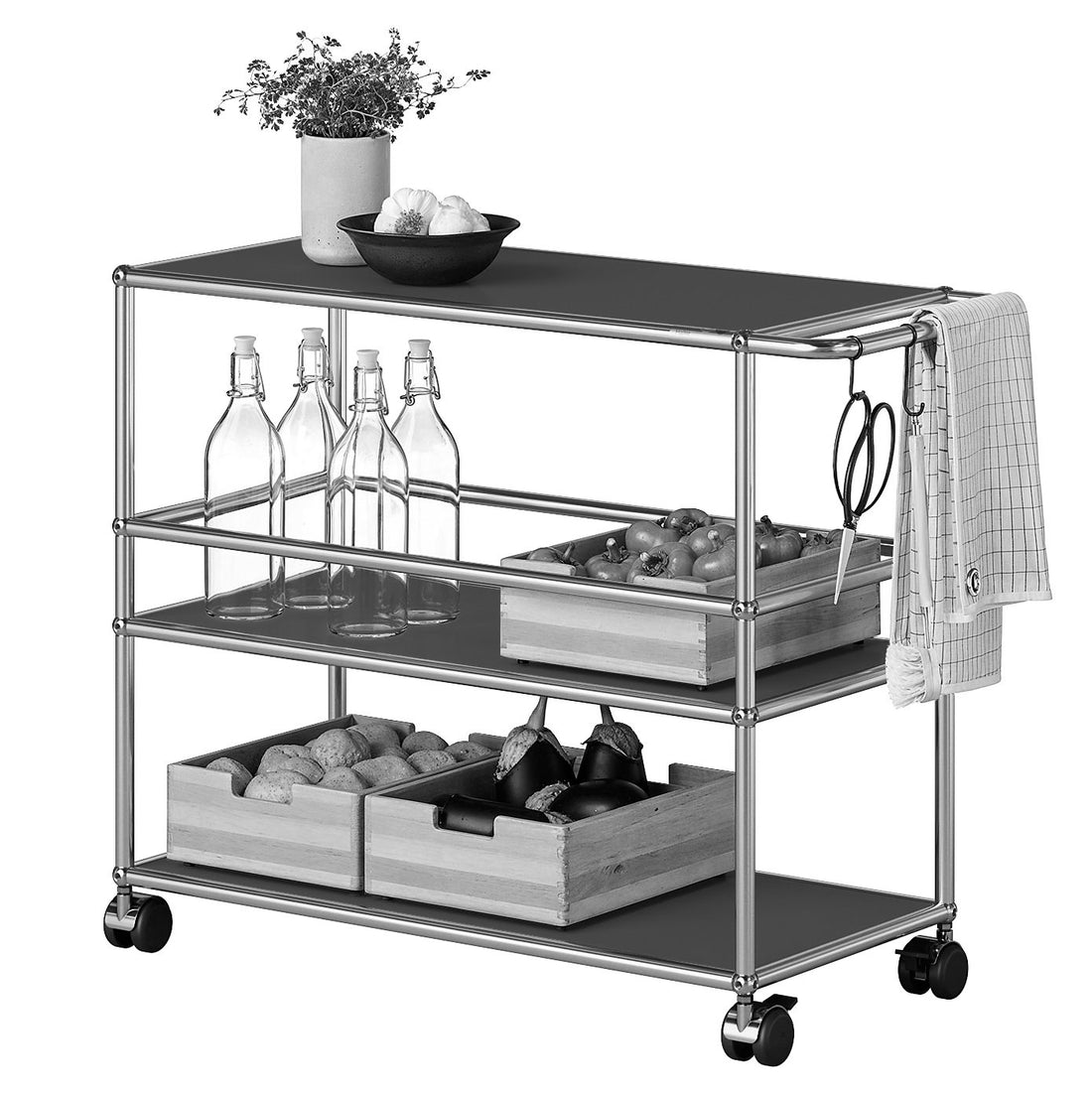 USM Haller serving trolley