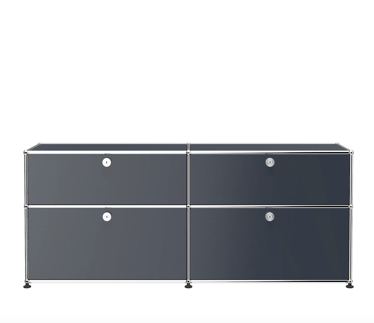 USM Haller E1 dressoir met klepdeuren donker grijs