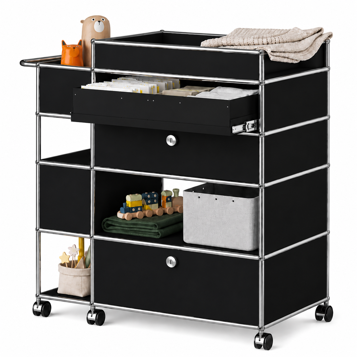 USM Haller Commode kast zwart