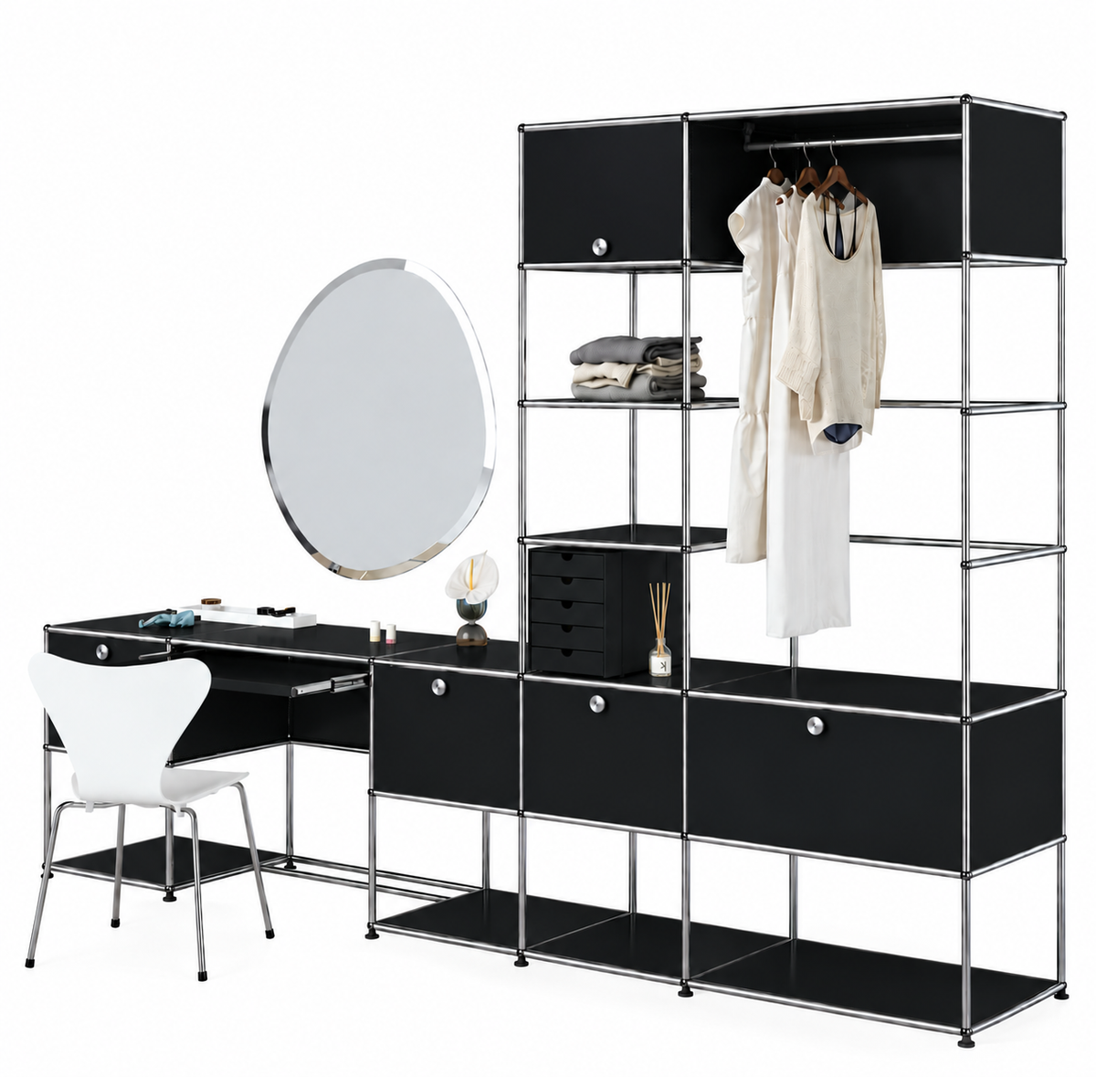 USM Haller Dressing Desk zwart