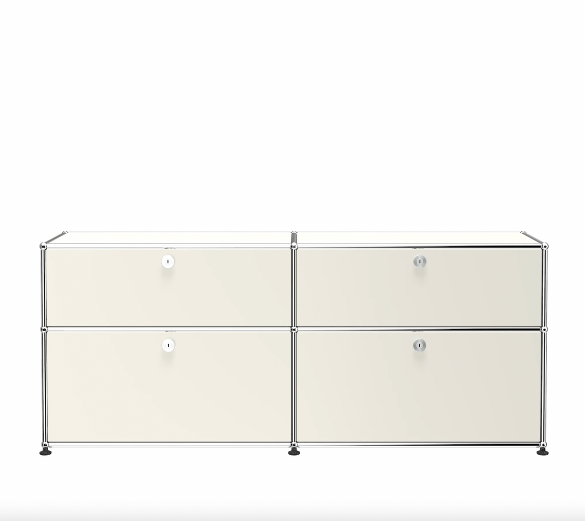 USM Haller E1 dressoir met klepdeuren wit