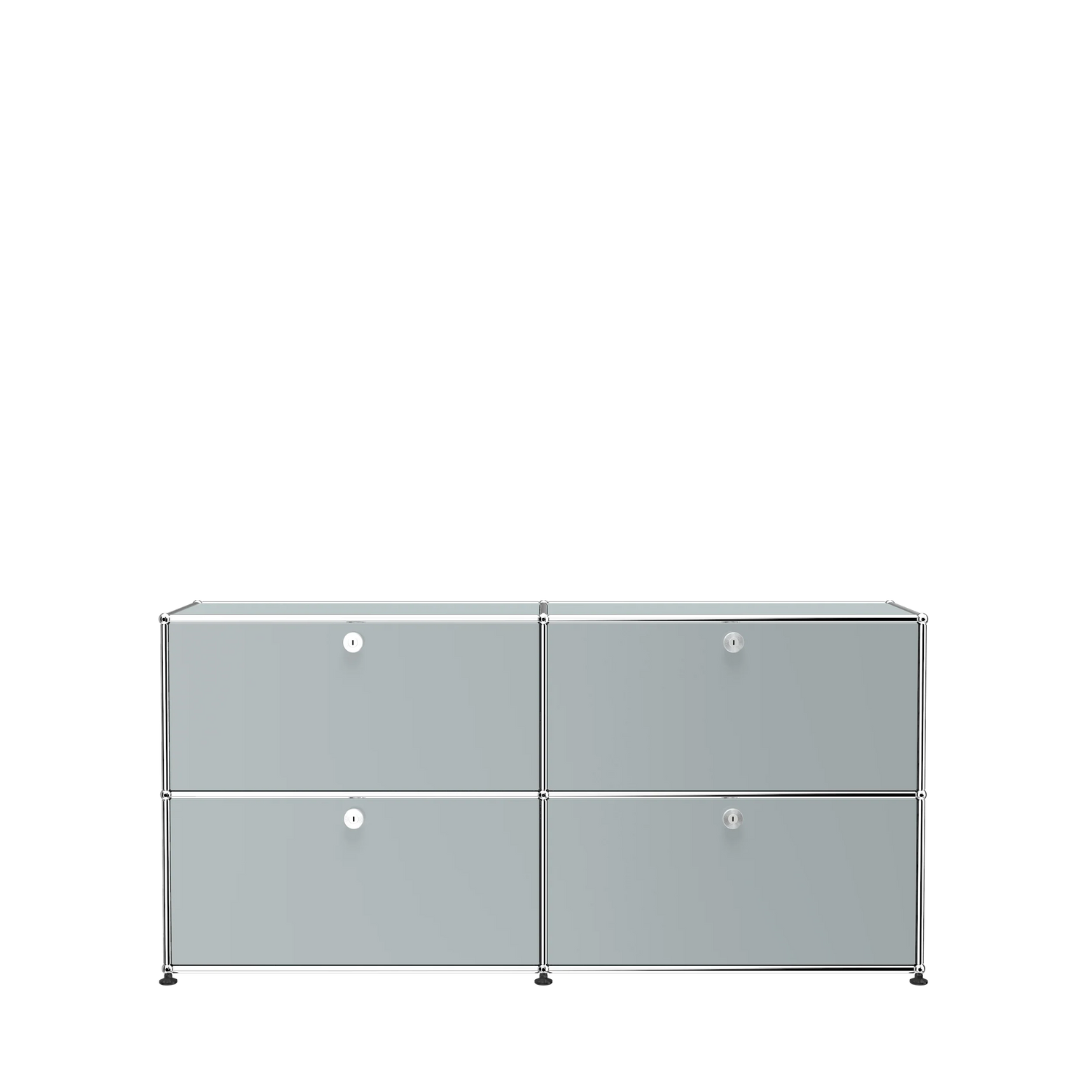 USM Haller E2 dressoir met klepdeuren lichtgrijze kast