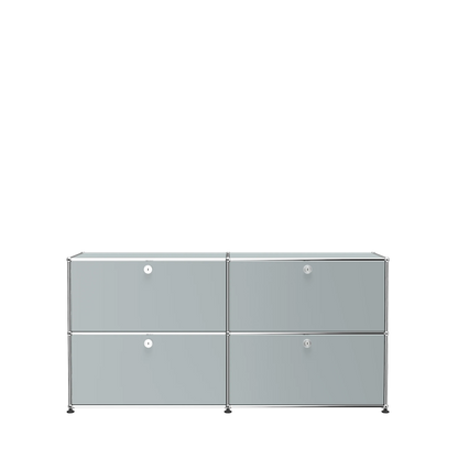 USM Haller E2 dressoir met klepdeuren lichtgrijze kast