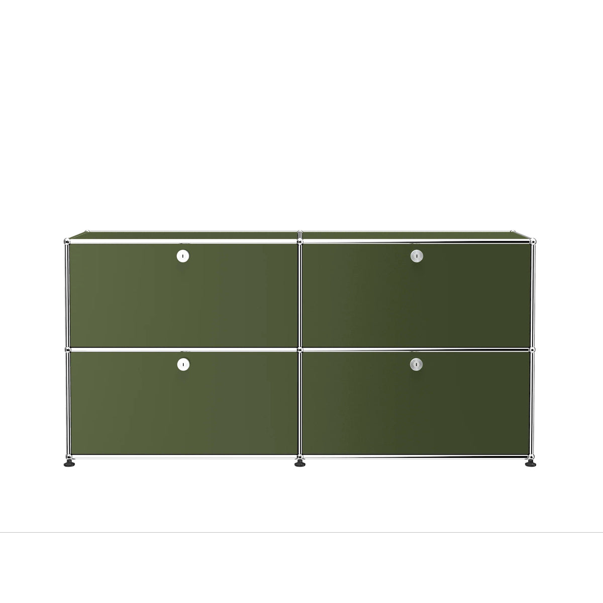 USM Haller E2 dressoir  kast groen met klepdeuren