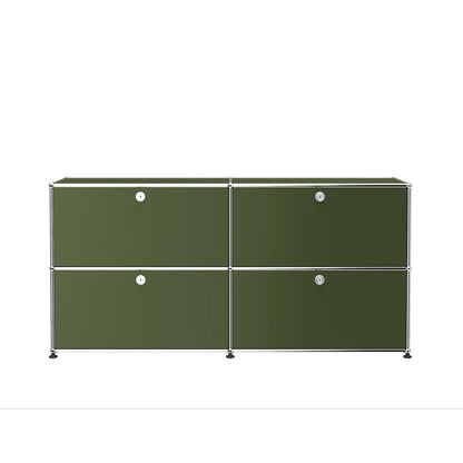 USM Haller E2 dressoir  kast groen met klepdeuren