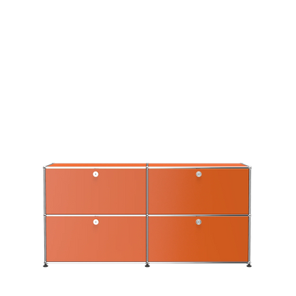 USM Haller E2 dressoir met klepdeuren oranje kast