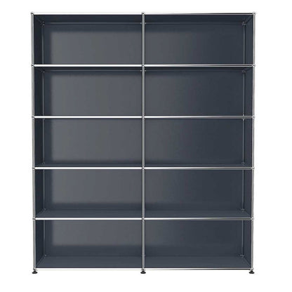 USM Haller H2 donkergrijze open kast