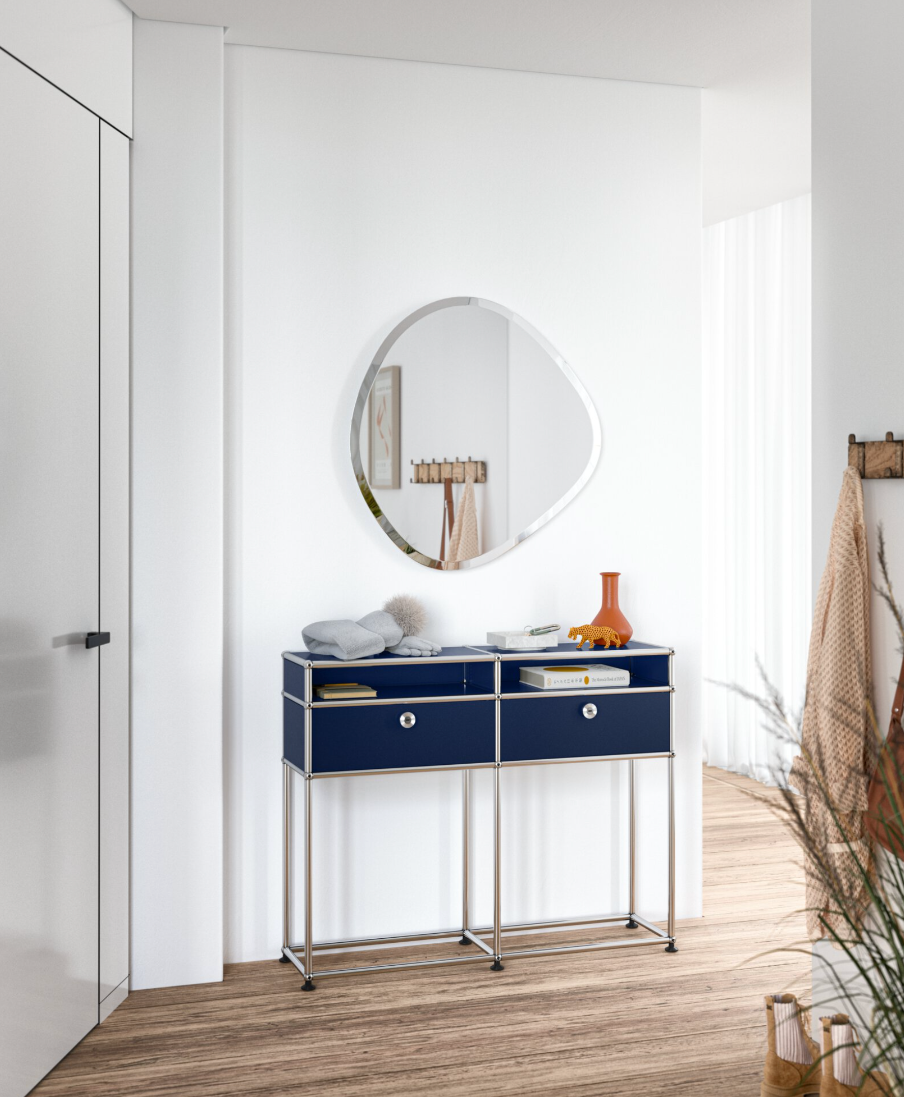 USM Haller M51 dressoir steel blue hal