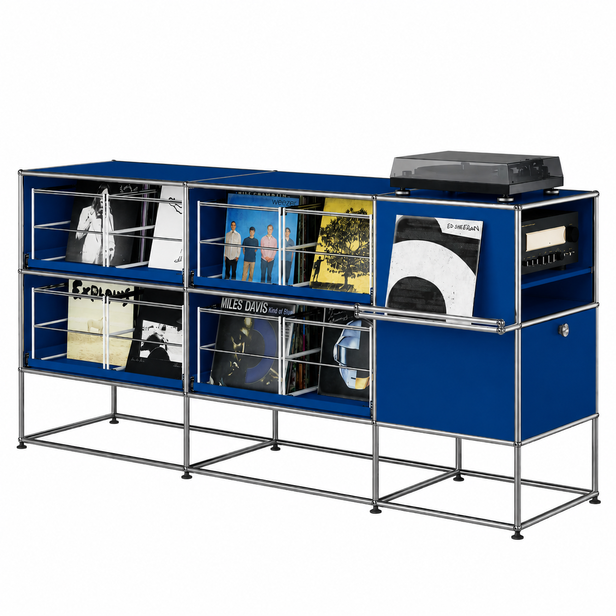 USM Haller M62 media vinyl kast blauw