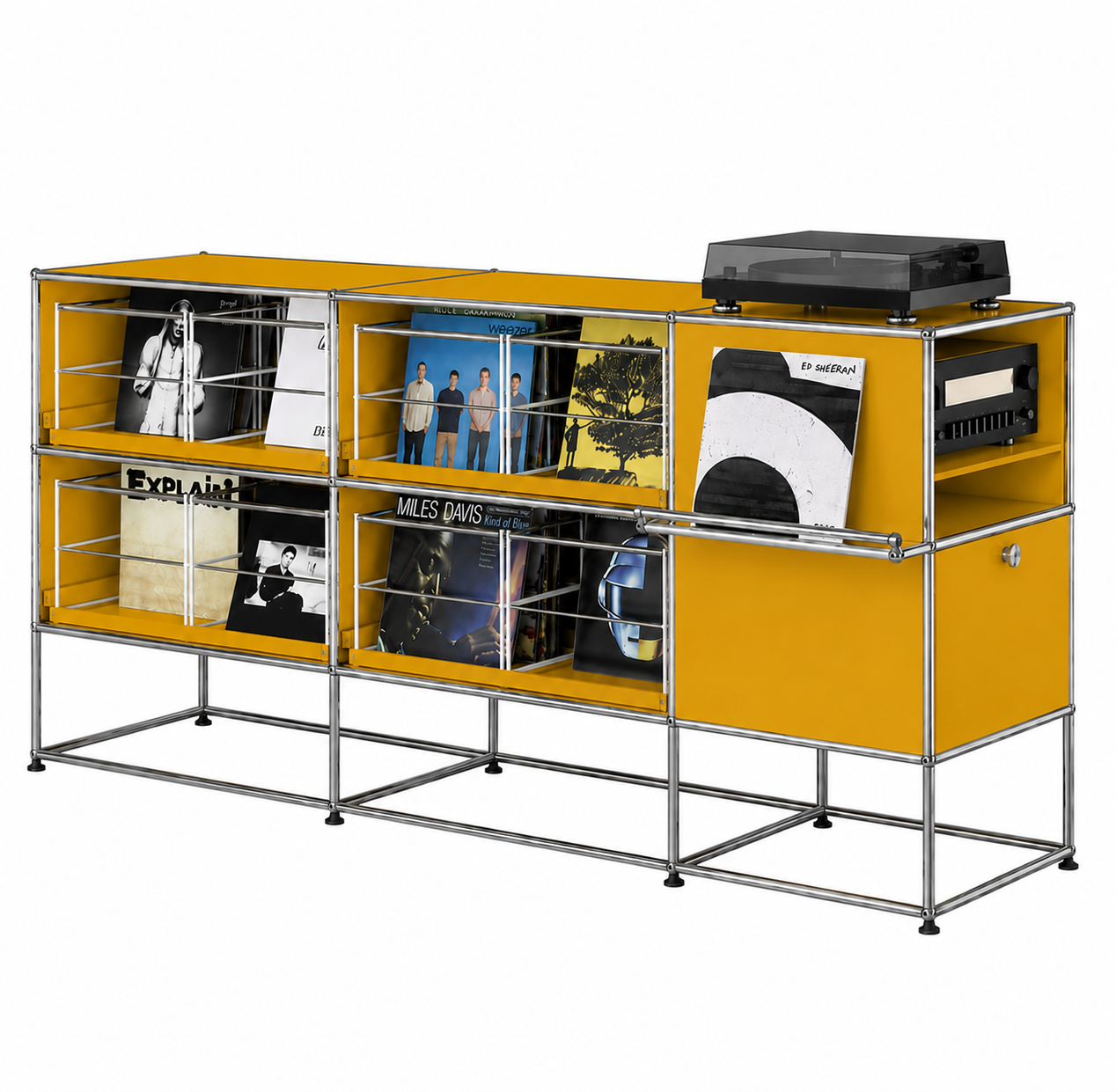 USM Haller M62 media vinyl kast geel
