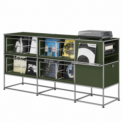 USM Haller M62 media vinyl kast olive
