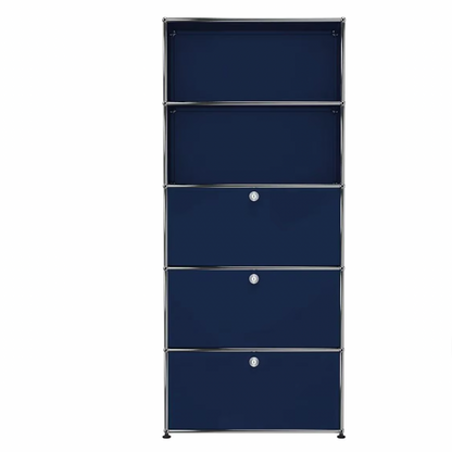 USM Haller R2 kast met werkplek blauw