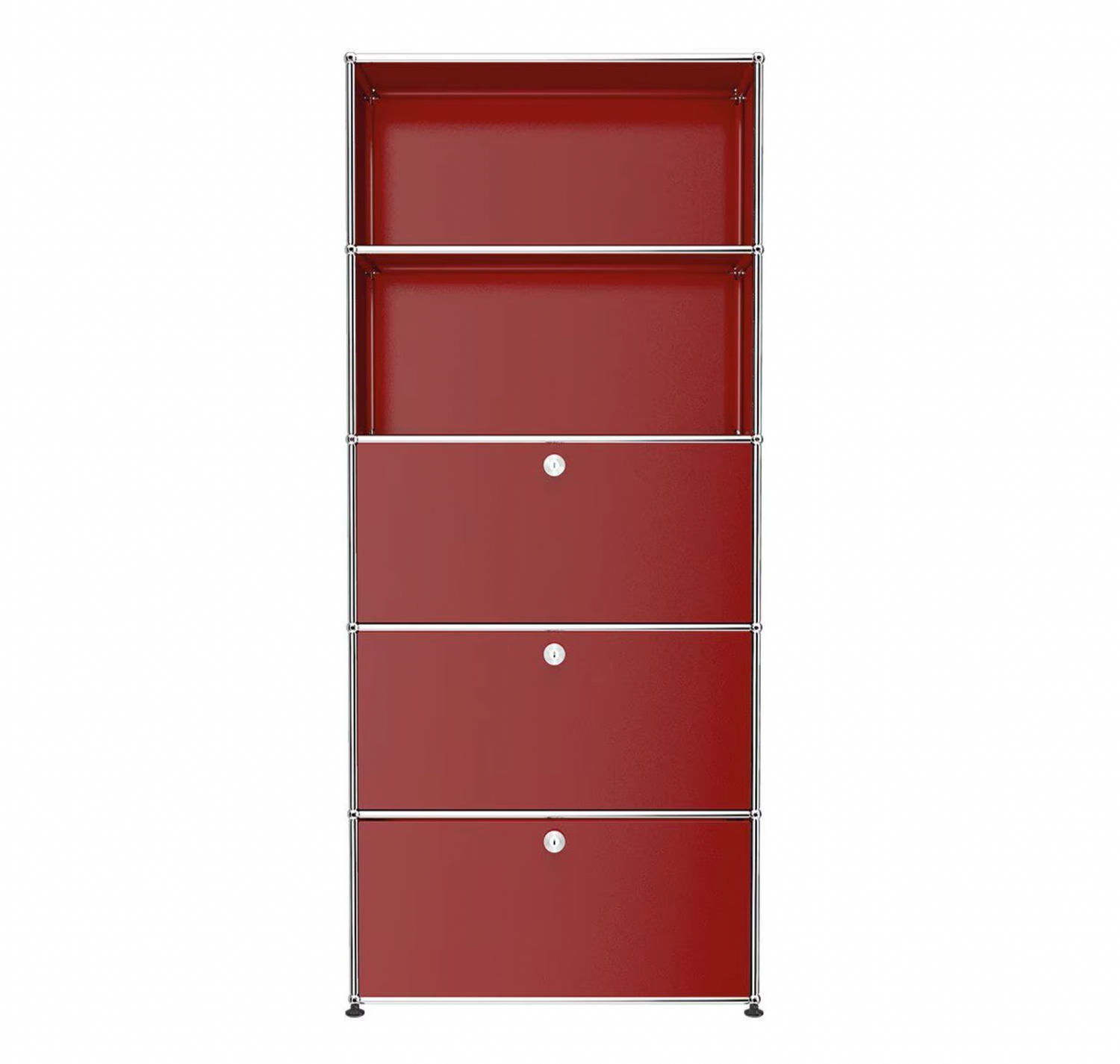 USM Haller R2 kast met werkplek rood