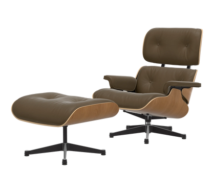 Vitra Eames Lounge Chair en Ottoman cherry-olive