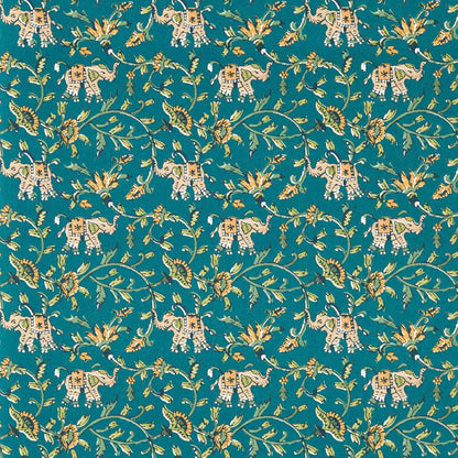 Clarke &amp; Clarke behang Hathi Teal W0236/06