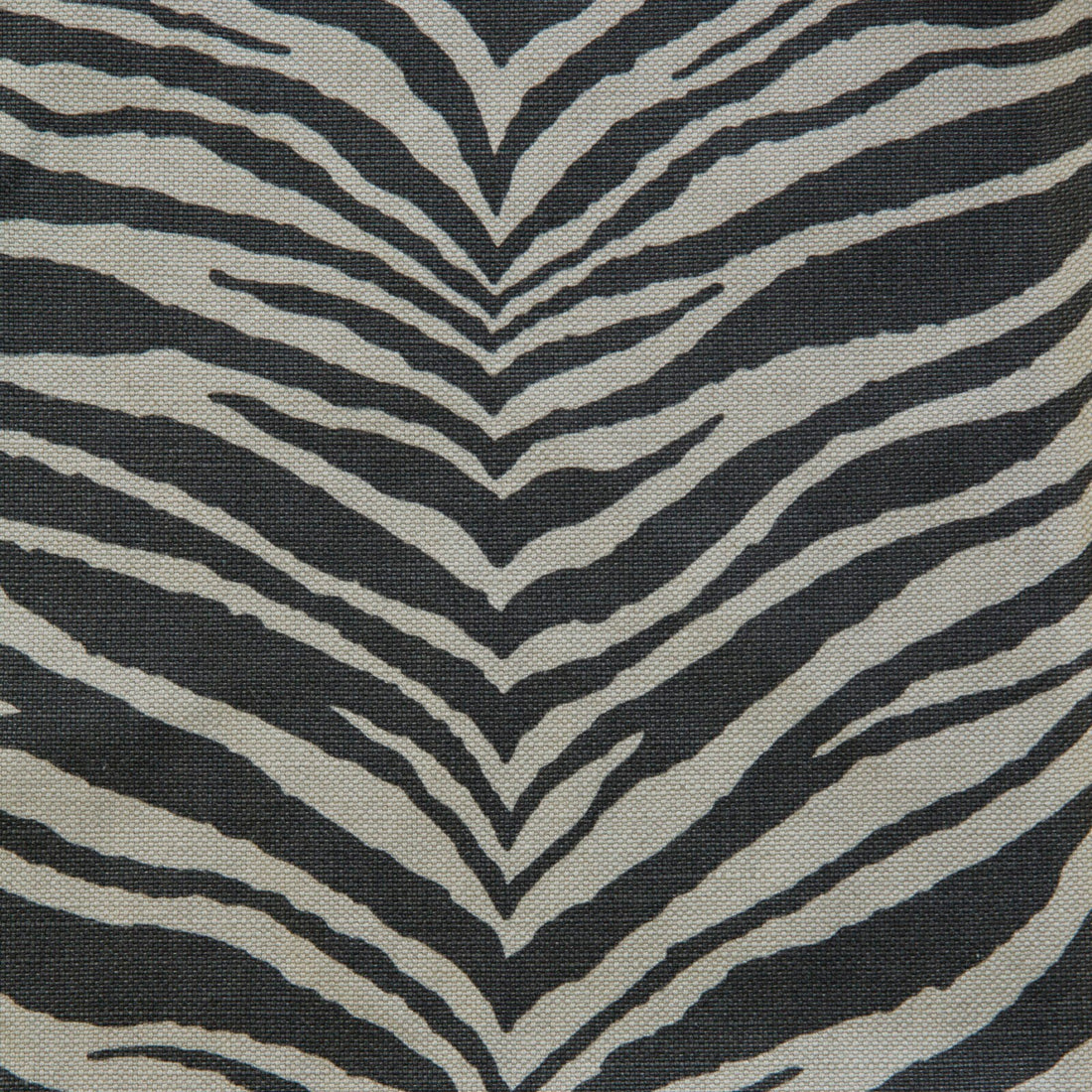 Lauritzon stof Wildlife 1 Musta zebra-print bekledingsstof