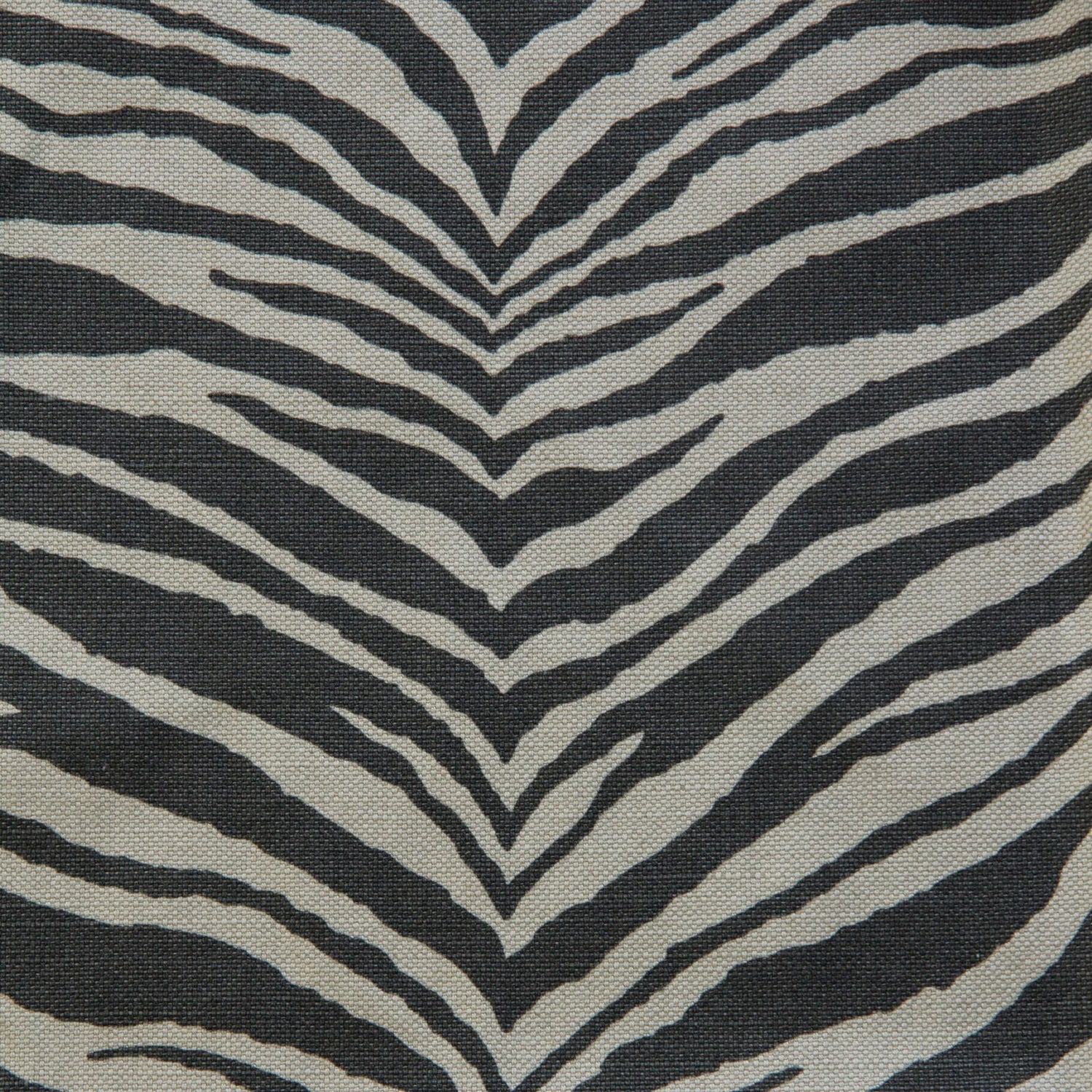 Lauritzon stof Wildlife 1 Musta zebra-print bekledingsstof