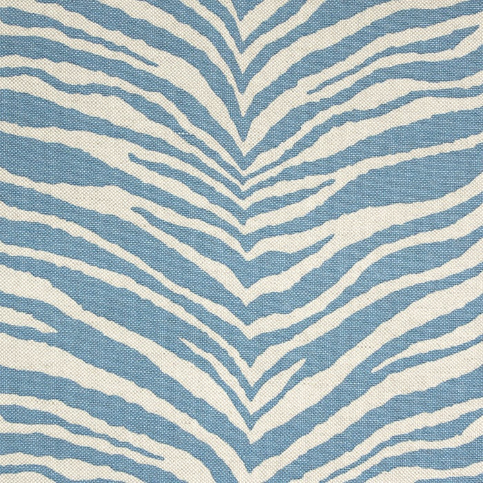 Lauritzon stof Wildlife 6 Blue zebra-print bekledingsstof